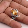 Citrine Ring 925 Sterling Silver Ring Garnet Ring Cocktail Ring