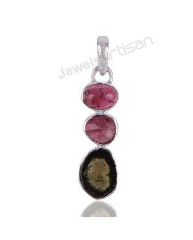 Sterling Silver Tourmaline Locket Pendant