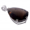 Sterling Silver Smoky Quartz Statement Pendant