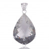 Sterling Silver Crystal Quartz Statement Pendant