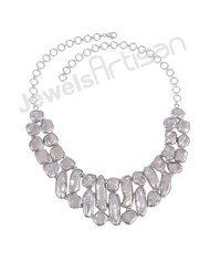 925 Sterling Silver Necklace Fresh Water Pearl Necklace Choker Necklace