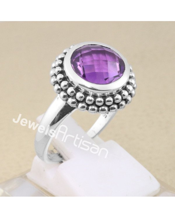 Amethyst 925 Sterling Silver Ring