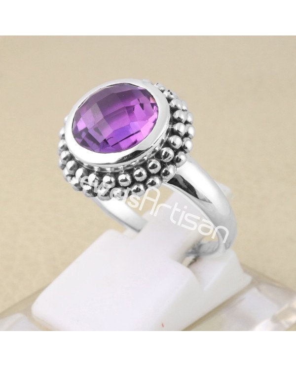 Amethyst 925 Sterling Silver Ring