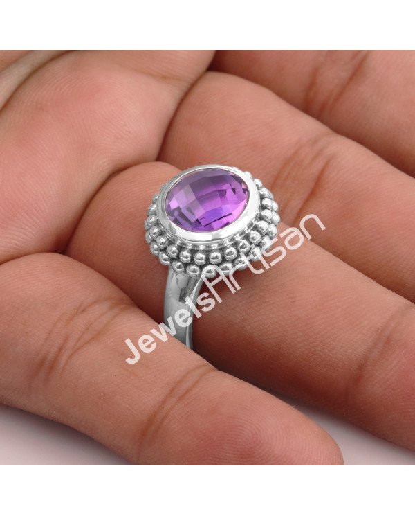 Amethyst 925 Sterling Silver Ring