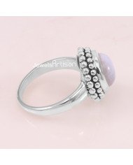 Blue Lace Agate 925 Sterling Silver Ring