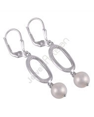 Handmade Earrings Pearl Earrings 925 Sterling Silver Earrings