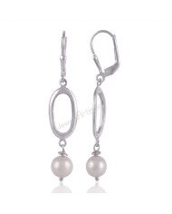 Handmade Earrings Pearl Earrings 925 Sterling Silver Earrings