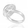 Rainbow Moonstone June Birthstone Gemstone Silver Ring