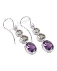 Amethyst Earring Green Amethyst Earring February Birthstone Earring