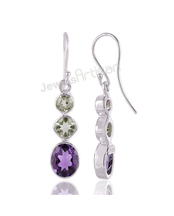 Amethyst Earring Green Amethyst Earring February Birthstone Earring