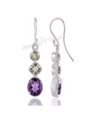 Amethyst Earring Green Amethyst Earring February Birthstone Earring