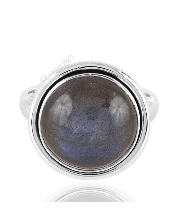 Labradorite Gemstone Silver Ring Birthstone Statement Ring