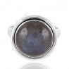 Labradorite Gemstone Silver Ring Birthstone Statement Ring