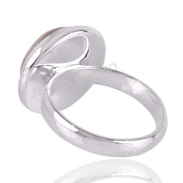 Golden Rutilated Quartz Gemstone Silver Handmade Ring