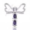 Butterfly design pendant 925 sterling silver pendant Iolite pendant