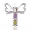 Peridot Pendant Butterfly Design Pendant 925 Sterling Silver Pendant