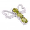Peridot Pendant Butterfly Design Pendant 925 Sterling Silver Pendant