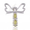 Peridot Pendant Butterfly Design Pendant 925 Sterling Silver Pendant