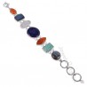 Lapis Lazuli Bracelet 925 Sterling Silver Bracelet Labradorite Bracelet