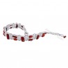 Handcrafted Bracelet Coral Bracelet 925 Sterling Silver Bracelet