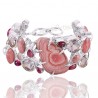 Rodolite Garnet Bracelet Rhodochrosite Bracelet 925 Silver Bracelet