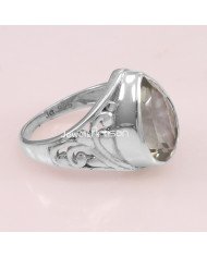 Green Amethyst 925 Sterling Silver Prasiolite Ring