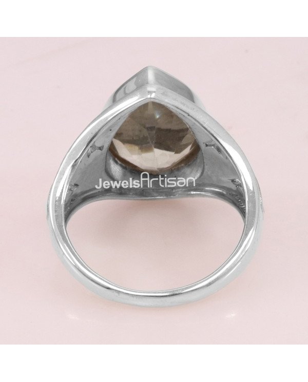 Green Amethyst 925 Sterling Silver Prasiolite Ring