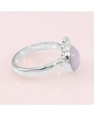 925 Sterling Silver Blue Lace Agate Ring