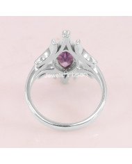 Amethyst 925 Sterling Silver Handcrafted Silver Ring