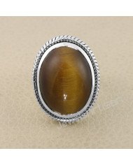 Tiger Eye Gemstone Handmade 925 Solid Sterling Silver Ring
