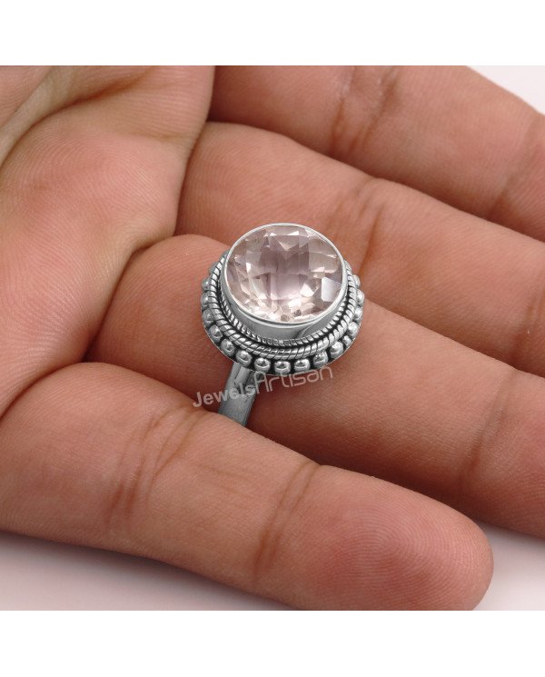 Crystal Quartz 925 Sterling Silver Ring