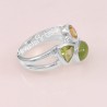Idocrase Gemstone Ring 925 Sterling Silver Ring Peridot Ring