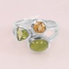 Idocrase Gemstone Ring 925 Sterling Silver Ring Peridot Ring