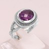 Amethyst Gemstone 925 Sterling Silver Ring