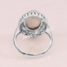 Rainbow Moonstone Ring 925 Sterling Silver Ring Solitaire Silver Ring