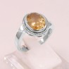 Sterling Silver November Birthstone Citrine Ring