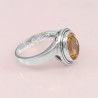 Sterling Silver November Birthstone Citrine Ring