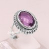 Amethyst Ring 925 Sterling Silver Ring Solitaire Gemstone Ring