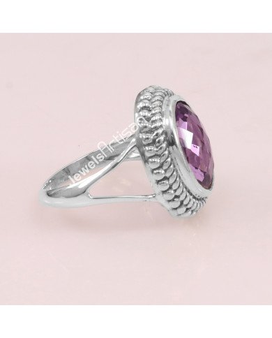 Amethyst 925 Sterling Silver Febuary Birthstone Ring