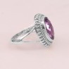 Amethyst Ring 925 Sterling Silver Ring Solitaire Gemstone Ring