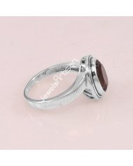 Smoky Quartz Gemstone 925 Sterling Silver Ring