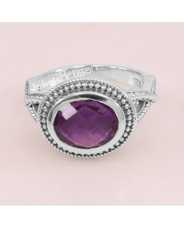 Amethyst 925 Sterling Silver Ring