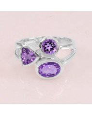 Amethyst 925 Sterling Silver Ring