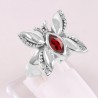 Garnet 925 Sterling Silver Butterfly Ring