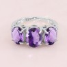 Amethyst 925 Sterling Silver Ring Handcrafted Ring