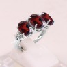 Garnet 925 Sterling Silver Ring January Birthstone Ring