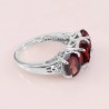 Garnet 925 Sterling Silver Ring January Birthstone Ring