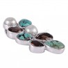 Tibetan Turquoise Pendant Smoky Quartz Pendant 925 Silver Pendant