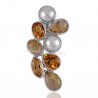 Citrine Pendant Rutilated Quartz Pendant 925 Silver Pendant