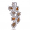 Citrine Pendant Rutilated Quartz Pendant 925 Silver Pendant